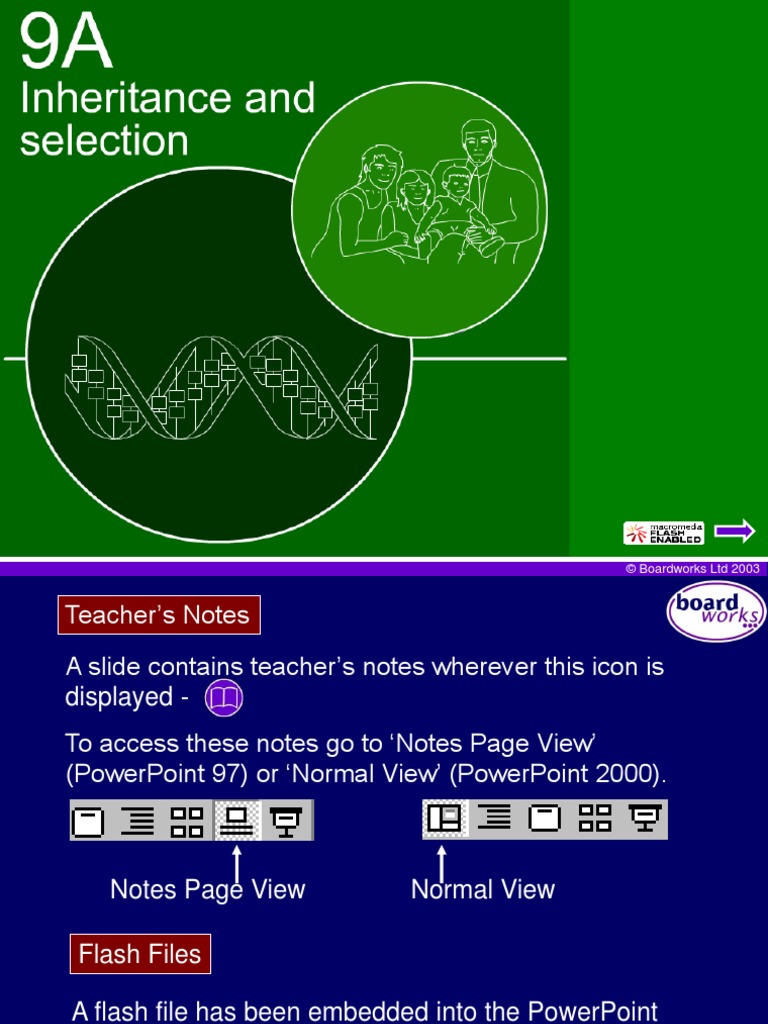 9A Inheritance and Selection | PDF | Sex | Reproduction