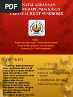 Download Penatalaksanaan Fisioterapi Pada Kasus Cervical Root Syndrome Siap by Wahyu Arifianto SN200074888 doc pdf