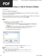 Download Connecting to a SQLite Database Delphi - RAD Studio by Juli Adi Prastyo SN200078437 doc pdf