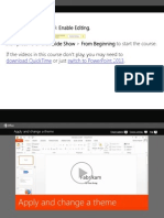 PowerPoint ApplyAndChangeATheme