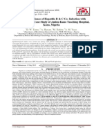 Hospital Prevalence of Hepatitis B & C Co-Infection With Tuberculosis: (A Case Study of Aminu Kano Teaching Hospital, Kano, Nigeria