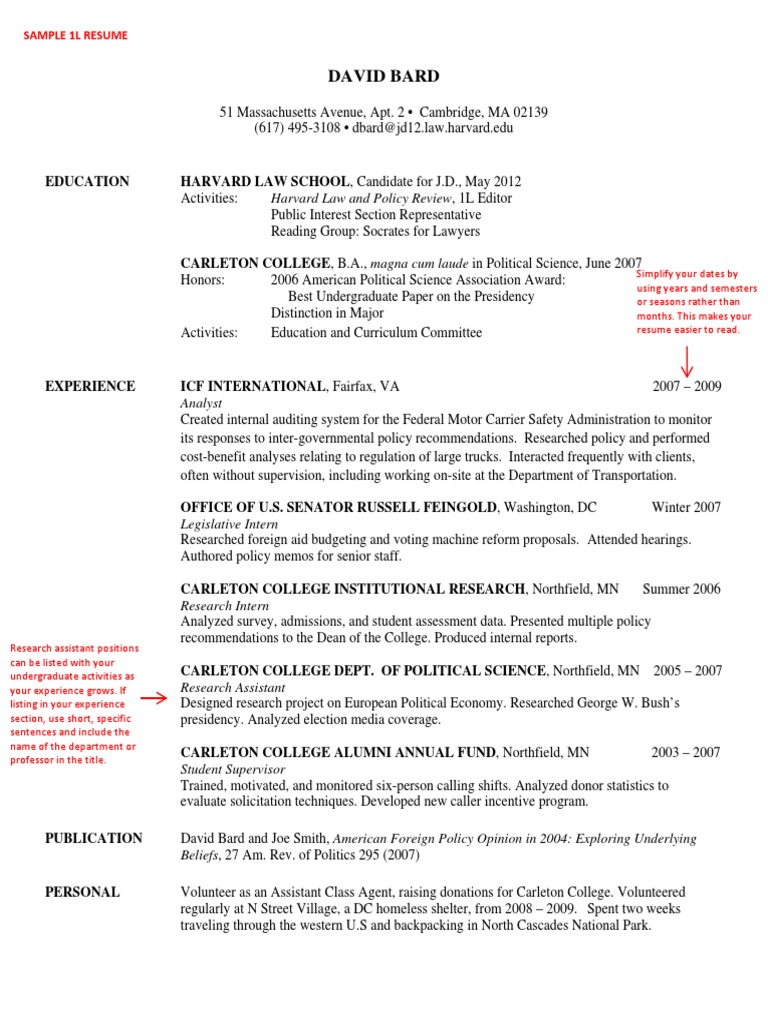 is harvard resume template good