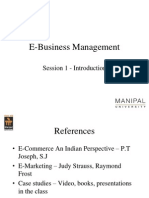 E-Business Management: Session 1 - Introduction
