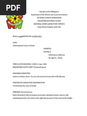 Autopsy Report