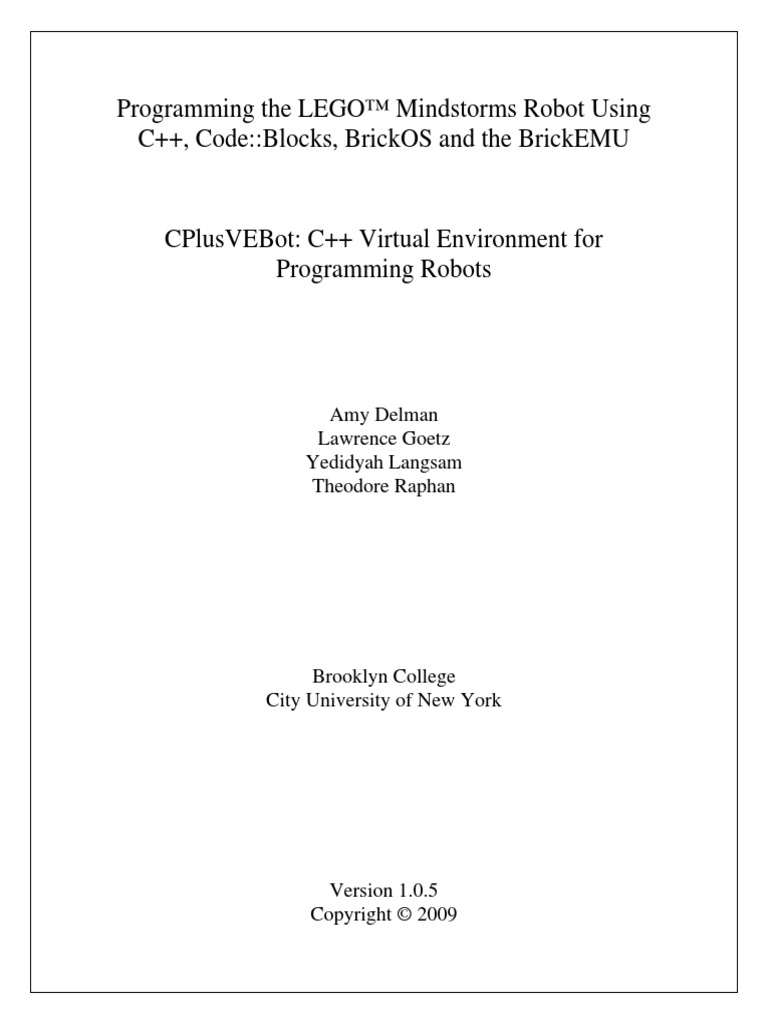 Programming The LEGO Mindstorms Robot Using C | PDF | Operating System ...