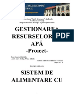 Gestionarea Resurselor de Apa