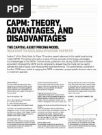 Download Advantages and Disadvantages of Capital ASset Pricing Model by kvj292001 SN200103380 doc pdf
