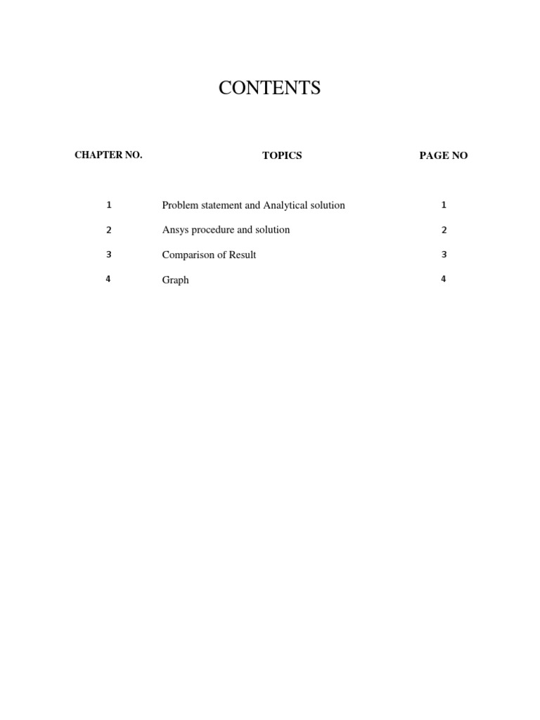 Ansys Problem Analysis and Results | PDF