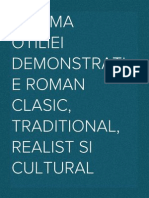 Enigma Otiliei demonstratie roman clasic, traditional, realist si cultural