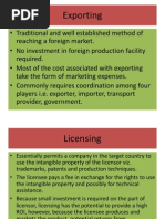 Entry Modes in International Business