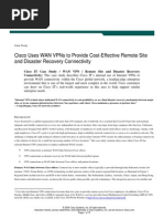Cisco It Wan VPN Case Study