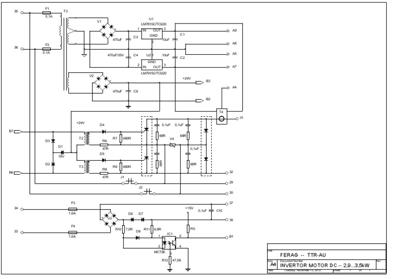 Inverter Motor DC Circuit Diagram | PDF