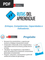 RUTAS DE APRENDIZAJE DEL AREA DE COMUNICACIÓN