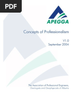 Concepts of Professionalism - September 2004