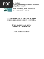 Manutencao Obras Arte