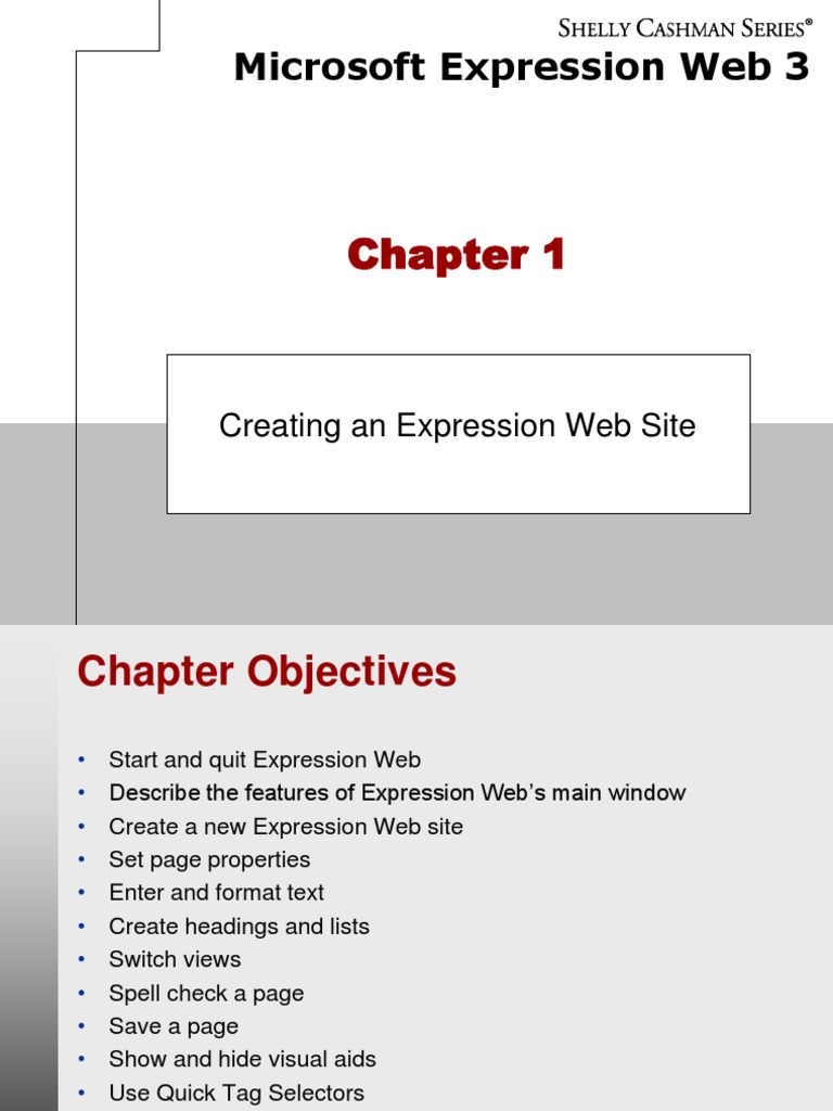 Creating a Website with Expression Web | PDF | Page Layout | Websites