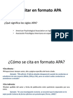 Citas y Bibliografias en Formato APA