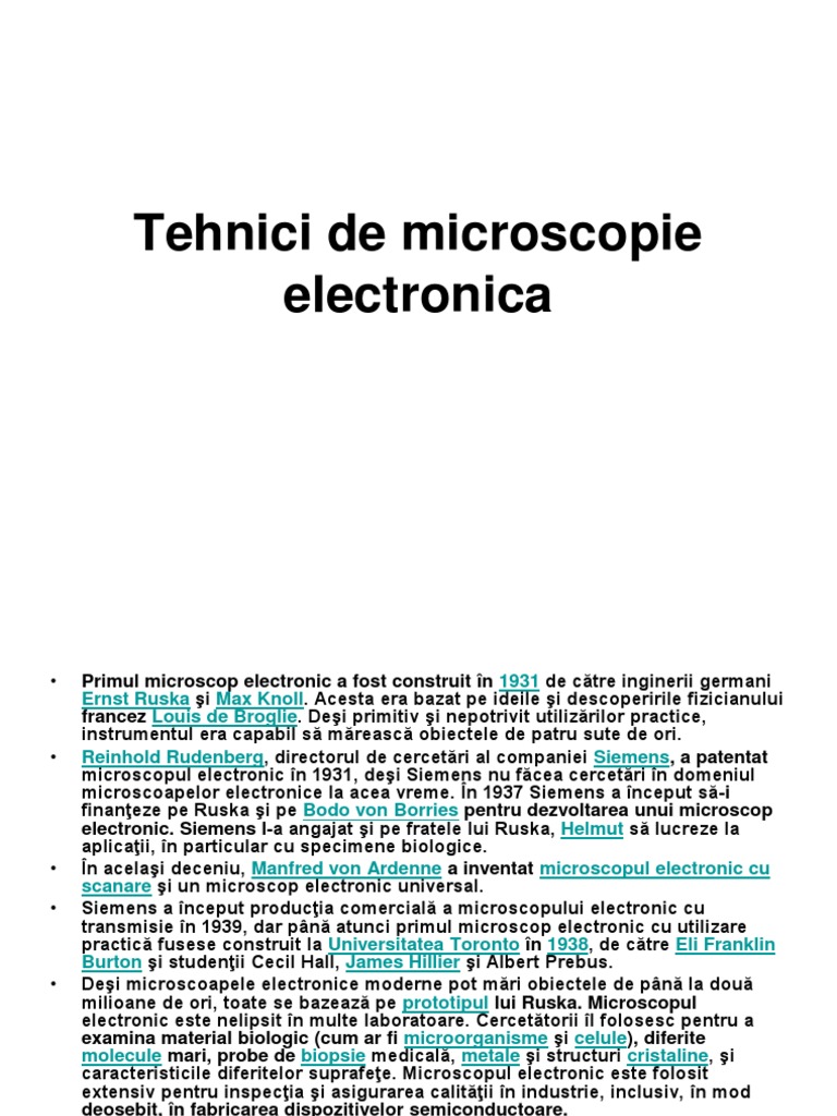Pitfalls crawl hit Tehnici de Microscopie Electronica | PDF
