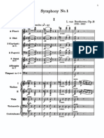 Beethoven 1st Movement Score