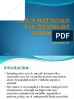 Perform Audit Testing in Excel