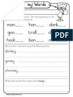 Free Worksheet Phonics GR2 Ey Words
