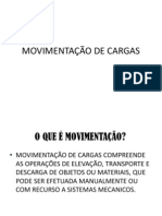 Movimentação de Cargas - 2013