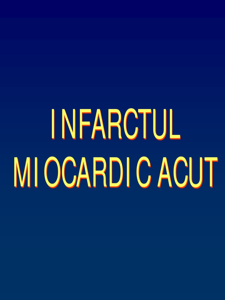 Infarctul Miocardic Acut | PDF
