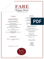 Happy Hour Menu