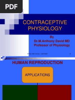 Contraceptive Physiology: by Dr.M.Anthony David MD Professor of Physiology