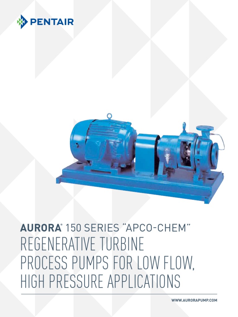 Regenerative Turbine Process Pumps For Low Flow, High Pressure Applications