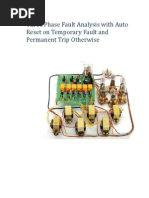 PROJECT ON THREE PHASE FAULT ANALYSIS WITH AUTO RESET ON TEMPORARY FAULT AND PERMANENT TRIP OTHERWISE