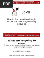 How To Find, Install and Begin To Use The Java