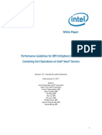 11TB01_Performance Guidelines for IBM InfoSphere DataStage Jobs Containing Sort Operations on Intel Xeon-Final