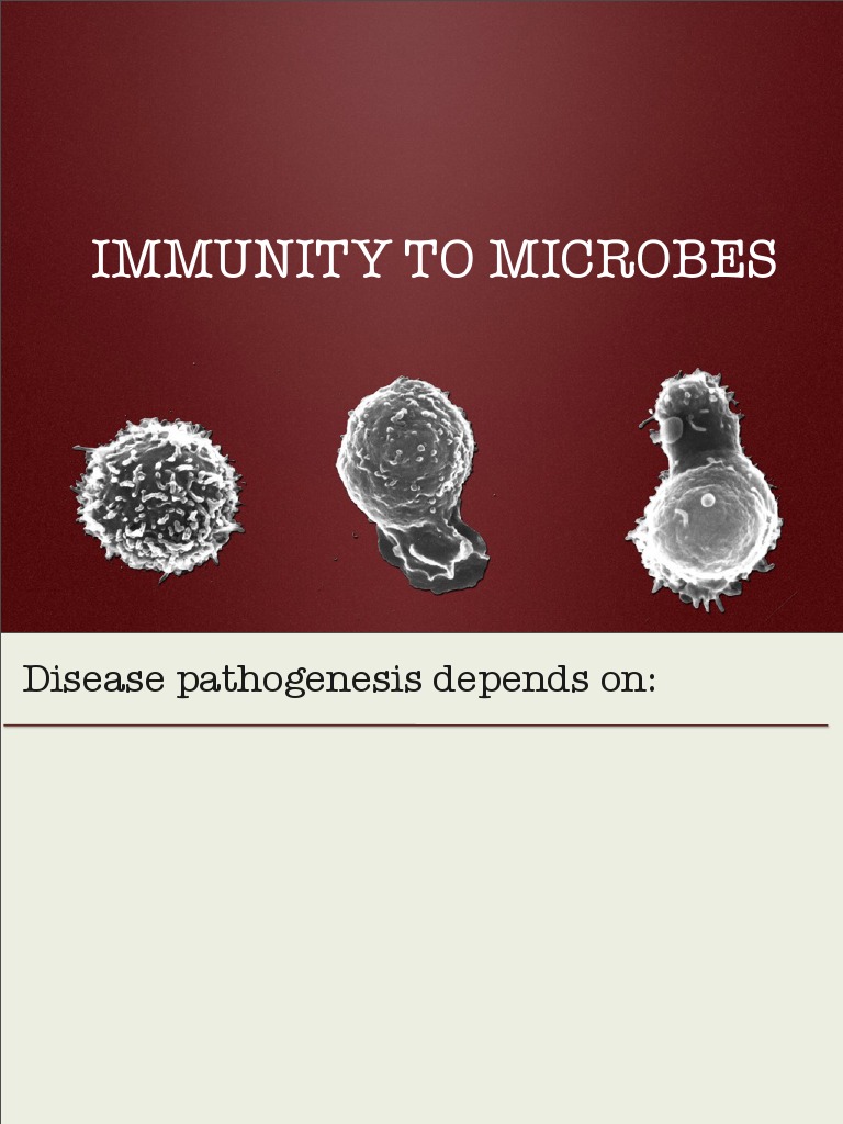Immunity To Microbes | PDF | Pathogen | Immune System