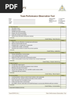 Team Observation Tool