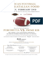 Sunday, February 2Nd: Enjoy "The Big Game" On Our Tvs and Full-Wall Projections in