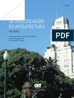 Anales de Investigacion en arquitectura 2012
