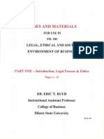 1 - Part One-Introduction, Legal Process & Ethics (Pgs 1-12)