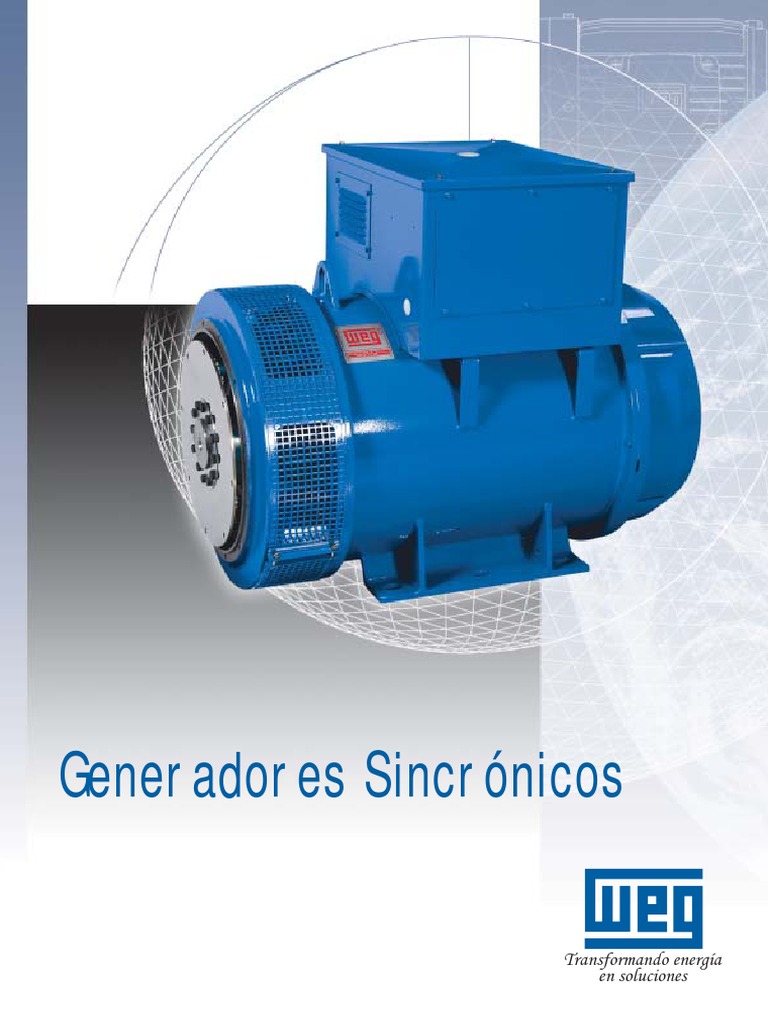 003 Generadores Síncronos Línea G (Marca WEG) | PDF | Electromagnetismo ...