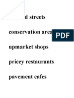Cobbled Streets Conservation Area Upmarket Shops Pricey Restaurants Pavement Cafes