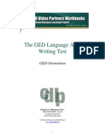 GED Language Arts, Writing Test Orientation