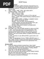 Obgyn Soap Note Example