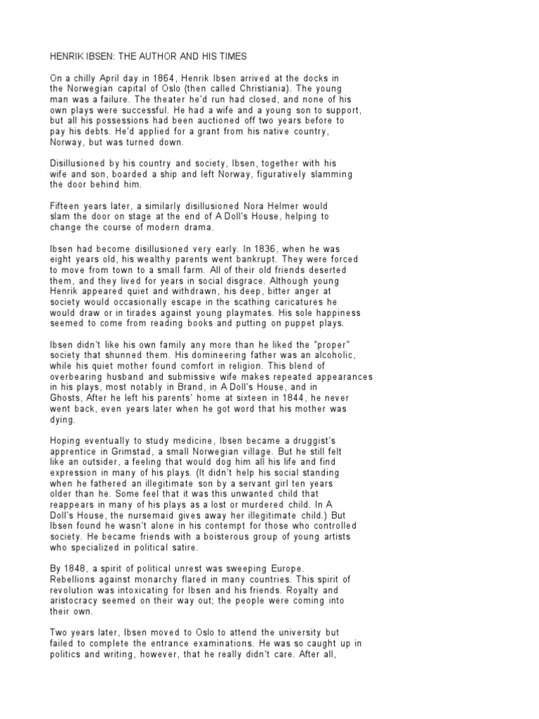 Doll's House PDF A Doll's House Henrik Ibsen