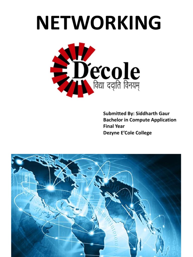 Presentation On Networking | Download Free PDF | Local Area Network ...