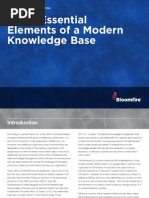 5 Essential Elements of A Modern Knowledge Base