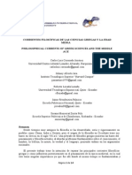 Corrientes Filosóficas de Las Ciencias Griegas y La Edad Media