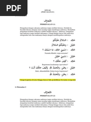 Buku Bahasa Arab Hiwar Percakapan Pdf