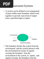 Measurement Systems