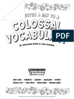 15 Minutes A Day To Colossal Vocabulary
