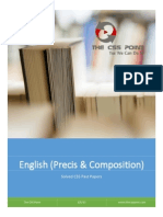 Solved CSS Past Papers of English (Precis & Composition) Book II